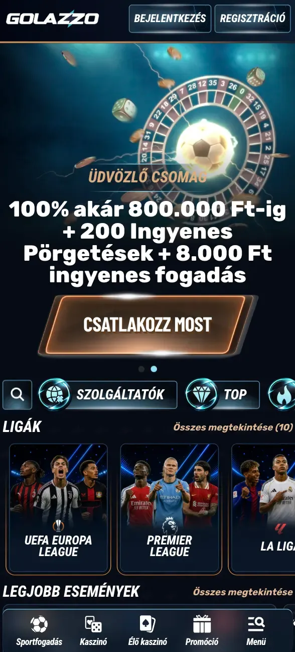 Játssz mobiltelefonon a Golazzo